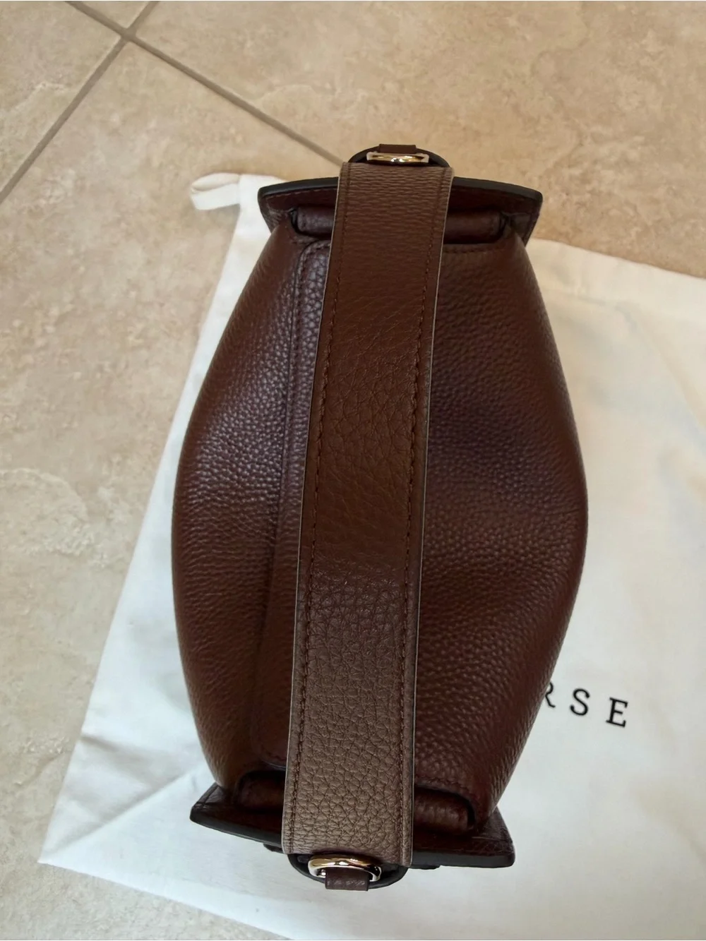 The Horse Clementine Bag Coffee Pebbled Leather - Picture 5 of 12